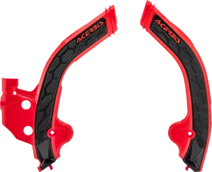 ACERBIS X-Grip Frame Guards - Red/Black 2801941018