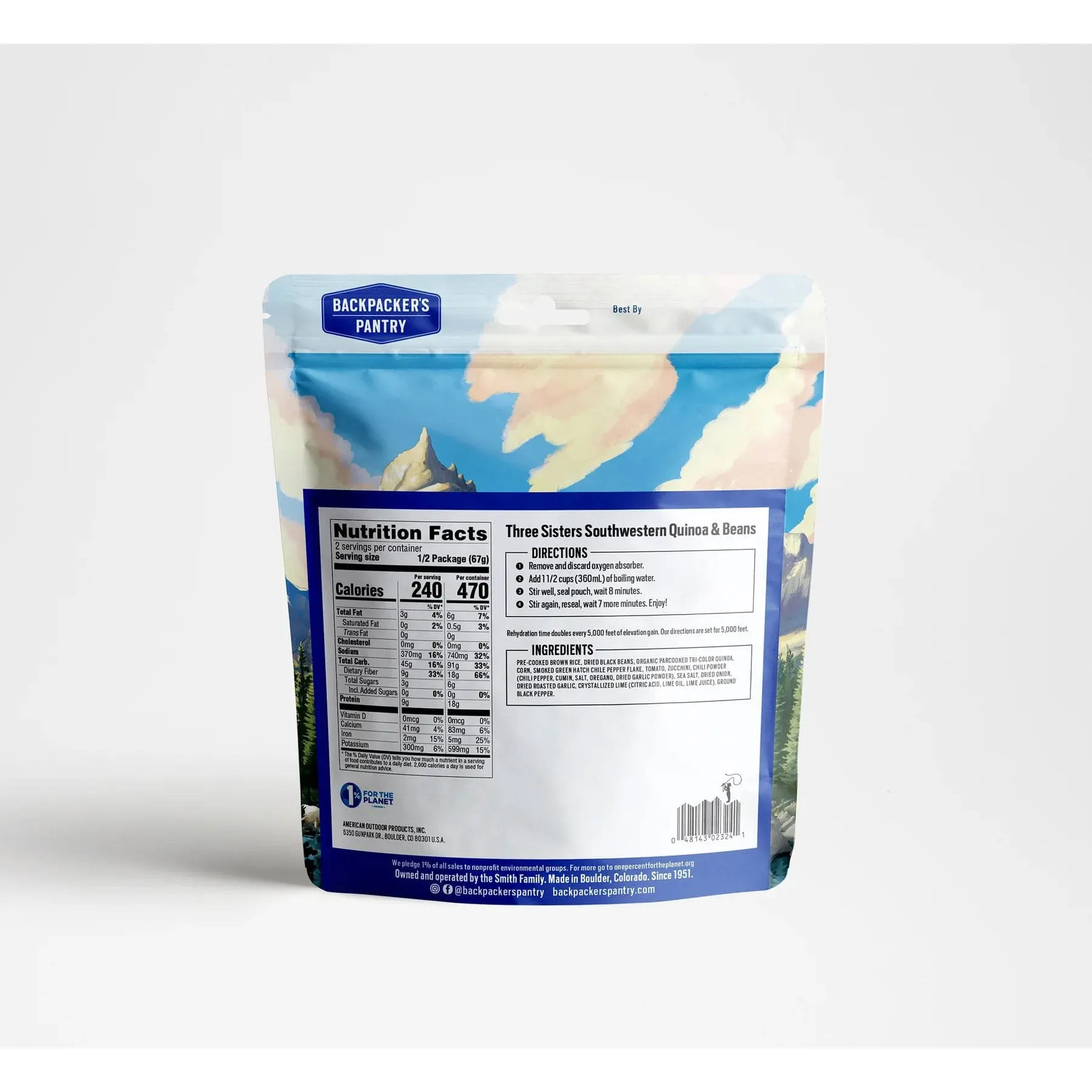 Backpacker's Pantry Three Sisters Southwestern Quinoa & Beans