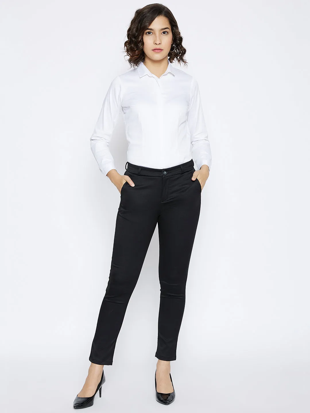 Black Slim Trousers