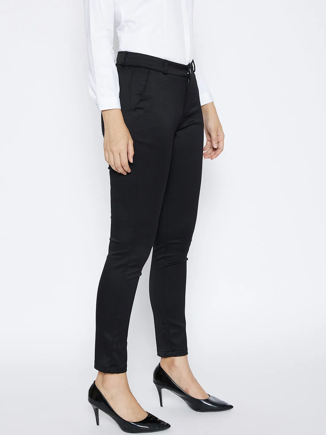 Black Slim Trousers
