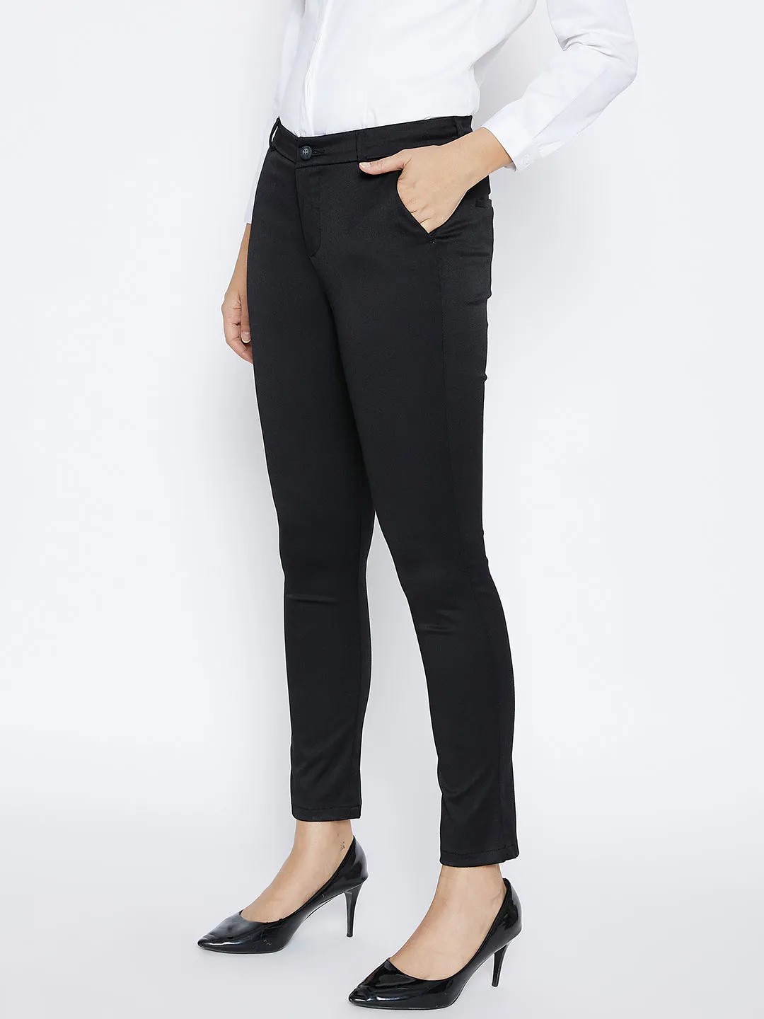 Black Slim Trousers