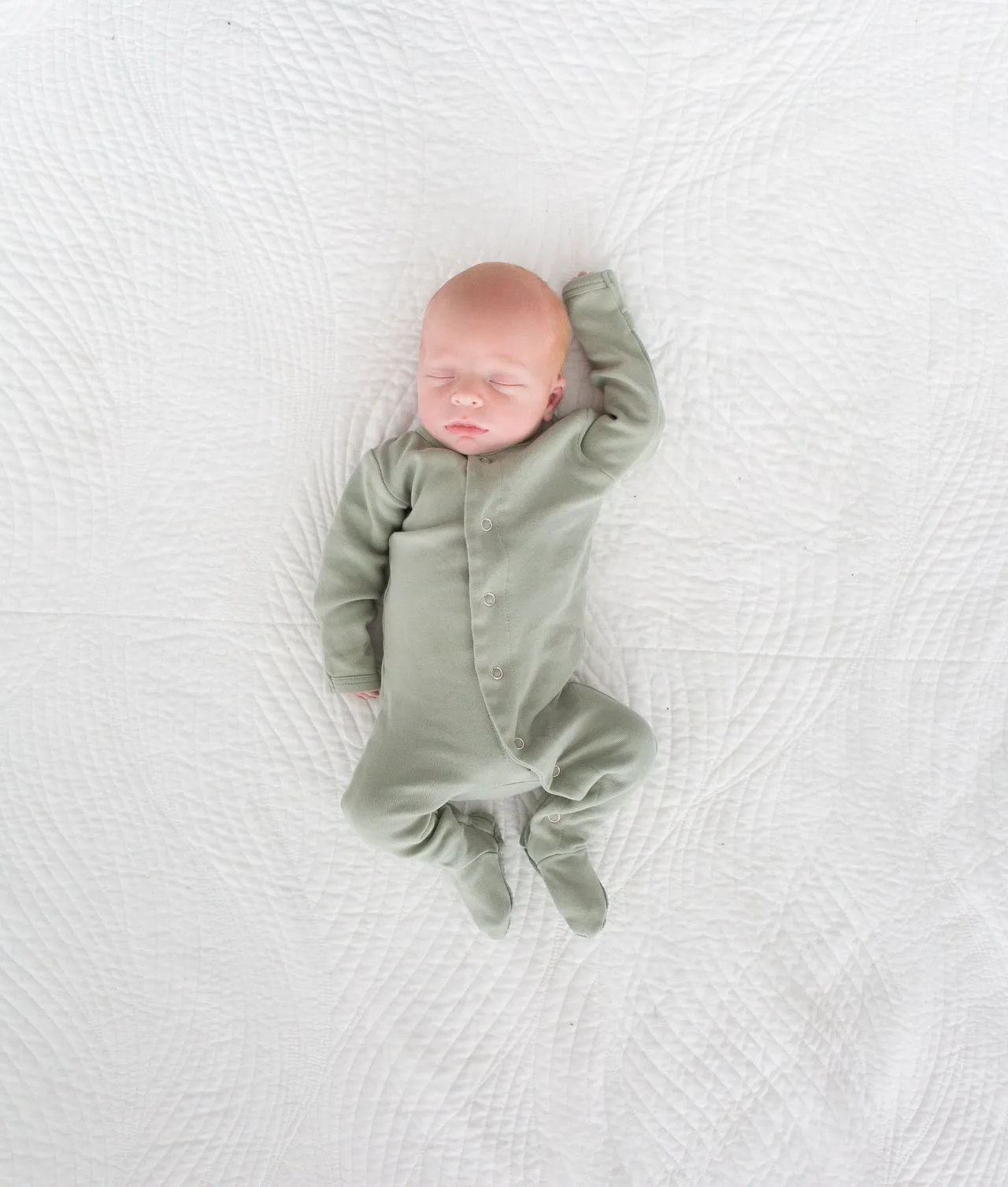 L'oved Baby Organic Footie - Seafoam