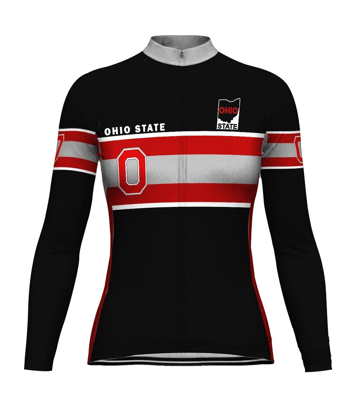 Ohio State Long Sleeve Cycling Jersey for Women