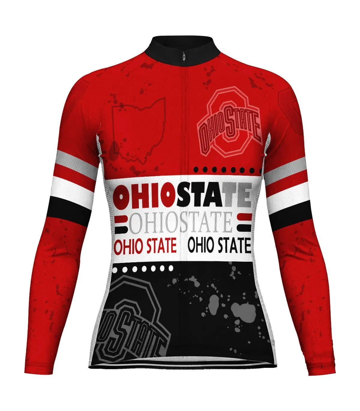Ohio State Long Sleeve Cycling Jersey for Women