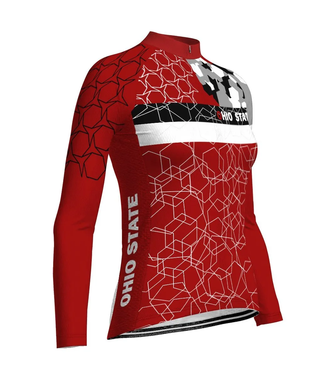 Ohio State Long Sleeve Cycling Jersey for Women