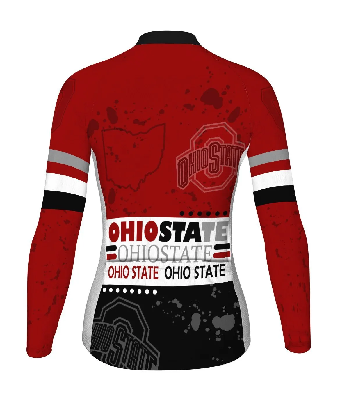Ohio State Long Sleeve Cycling Jersey for Women