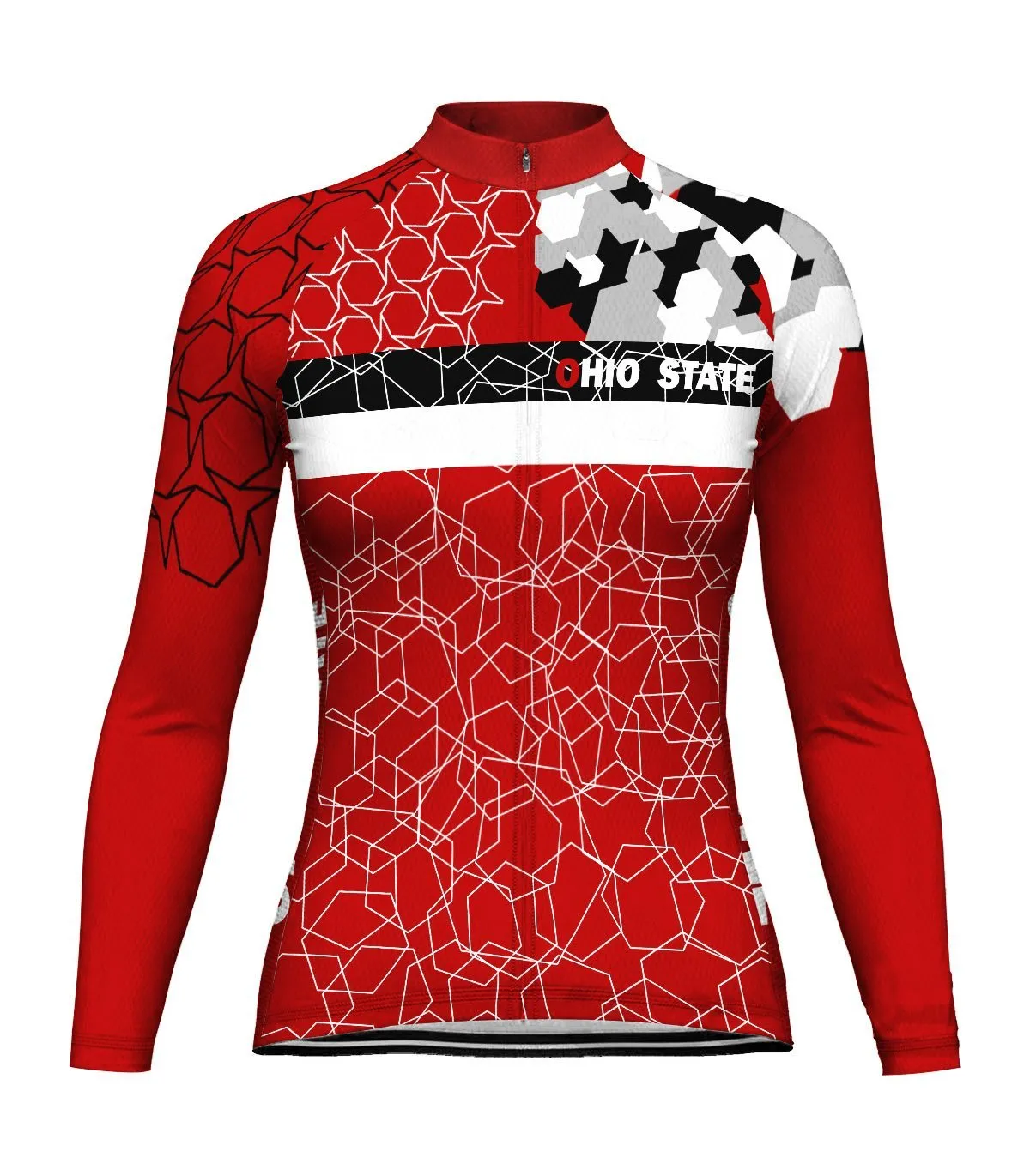 Ohio State Long Sleeve Cycling Jersey for Women