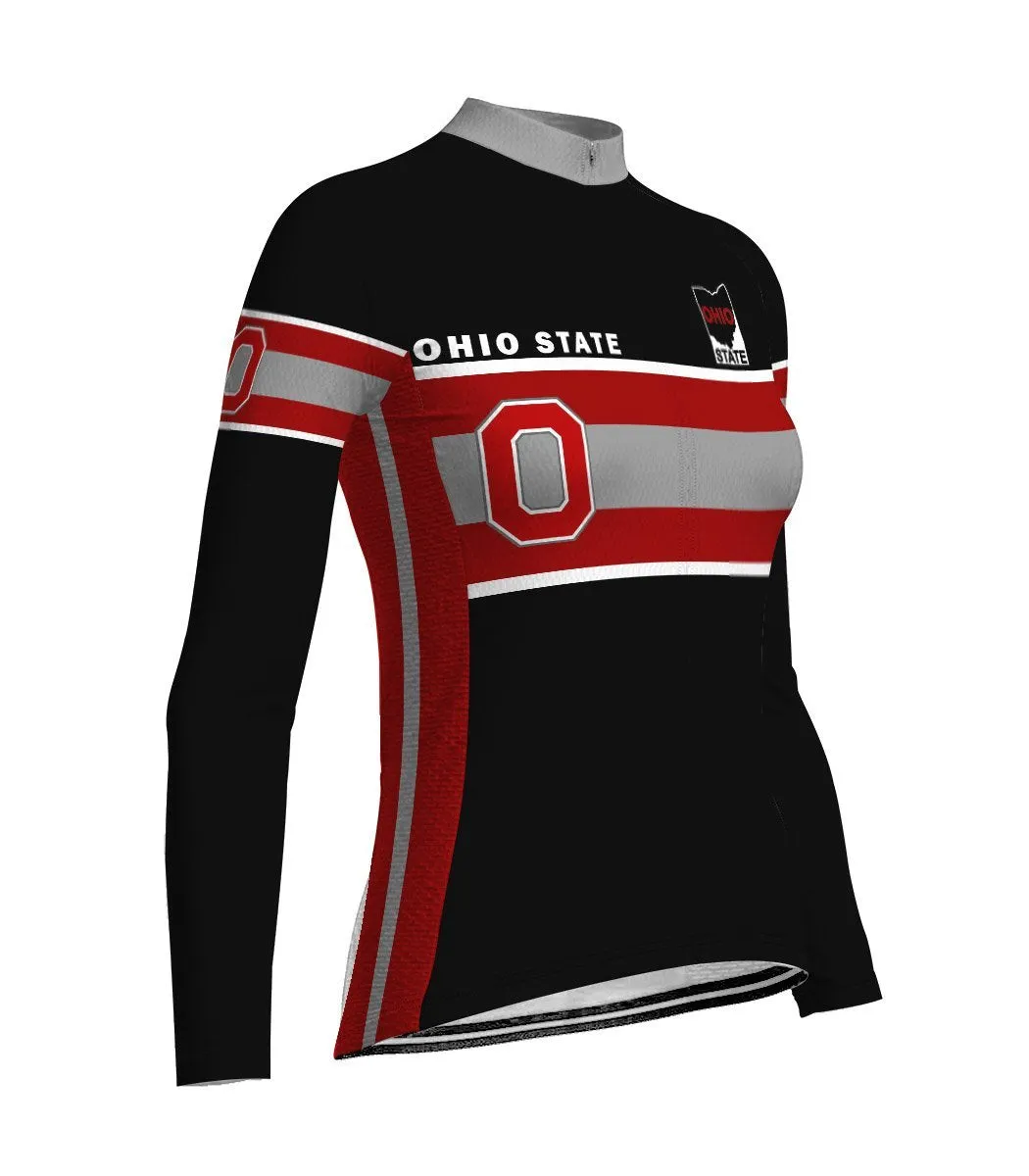 Ohio State Long Sleeve Cycling Jersey for Women