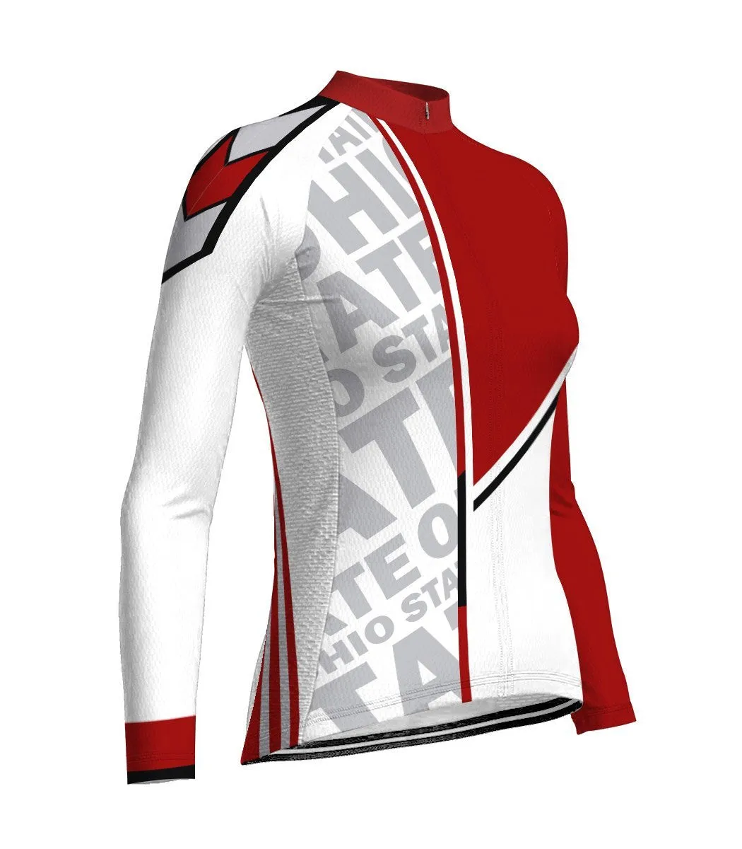 Ohio State Long Sleeve Cycling Jersey for Women