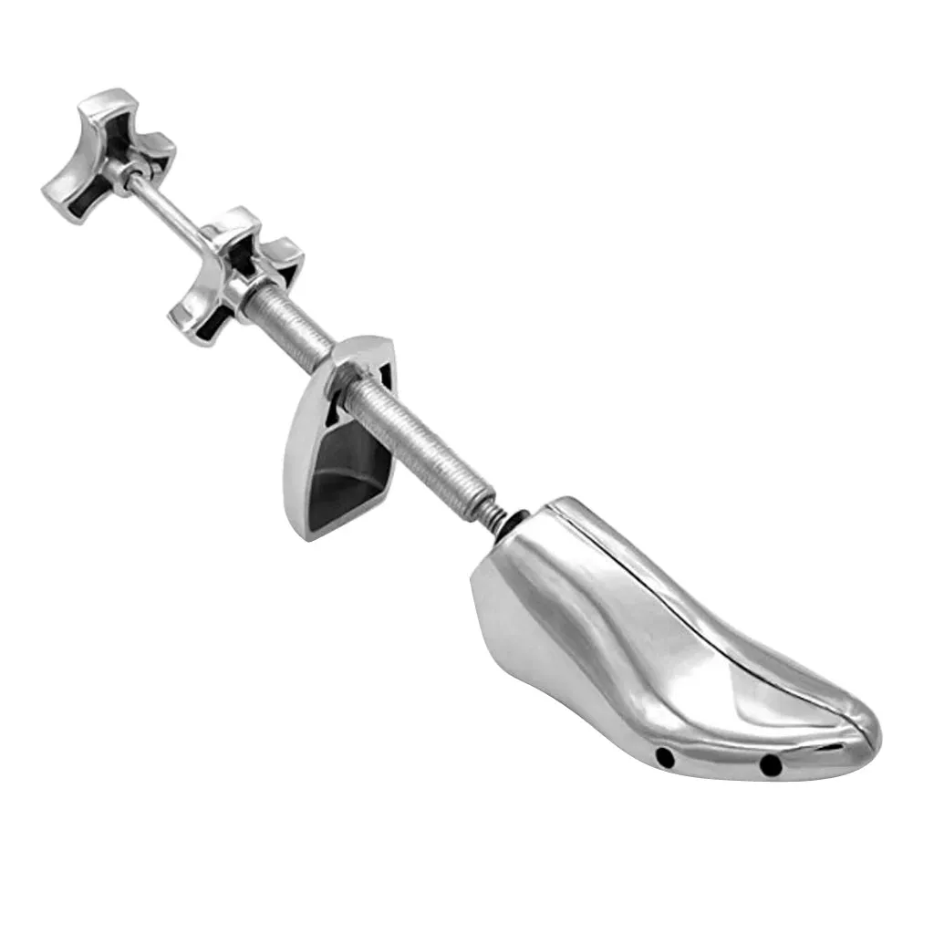 Premium Metal Shoe Stretcher for Women and Men – Adjustable Width and Length Shoe Tree for EU Sizes 35-45 with Pressure Relief Plugs