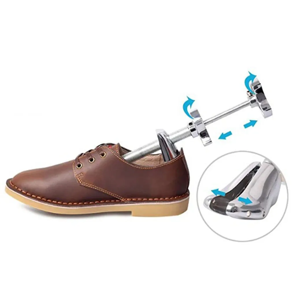 Premium Metal Shoe Stretcher for Women and Men – Adjustable Width and Length Shoe Tree for EU Sizes 35-45 with Pressure Relief Plugs