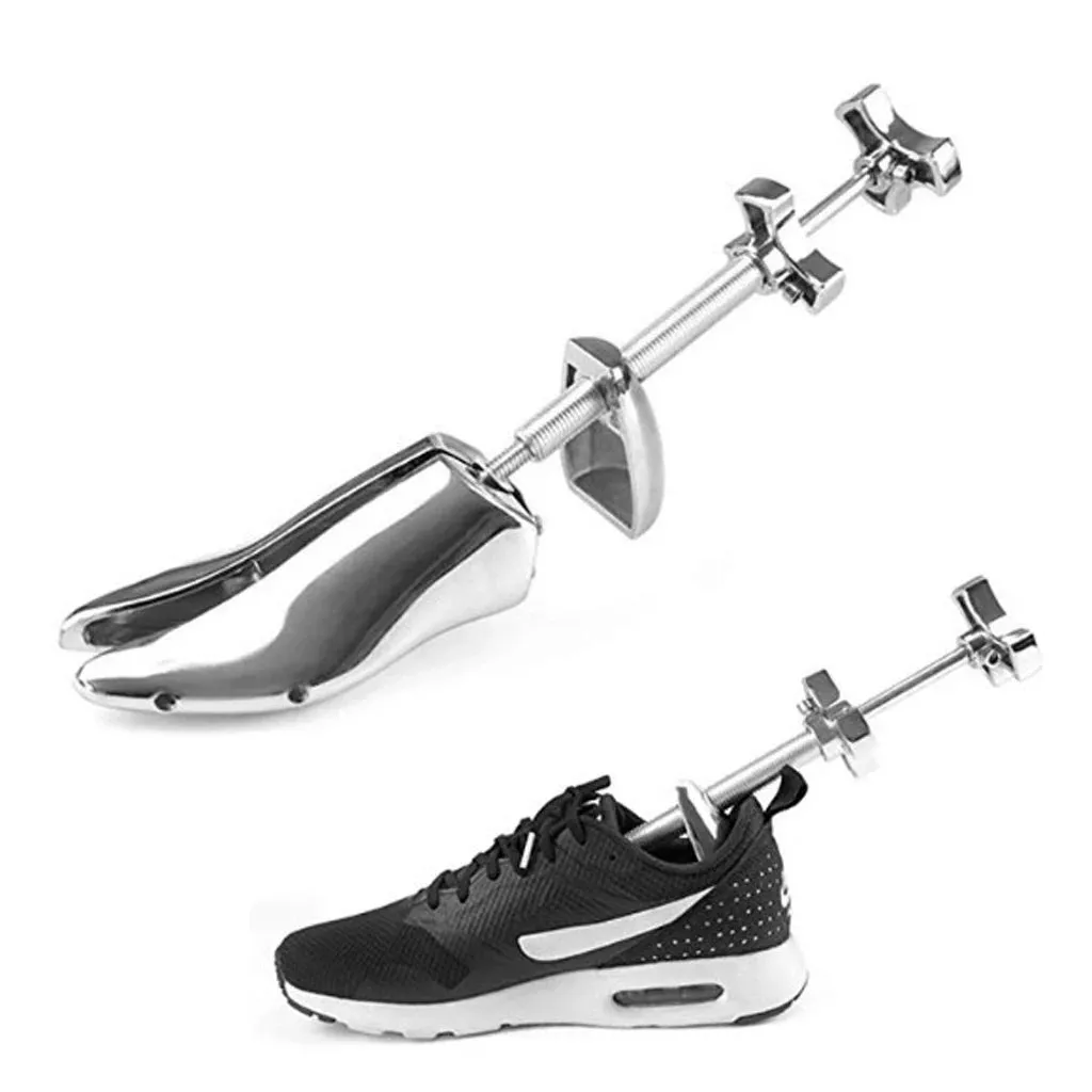Premium Metal Shoe Stretcher for Women and Men – Adjustable Width and Length Shoe Tree for EU Sizes 35-45 with Pressure Relief Plugs