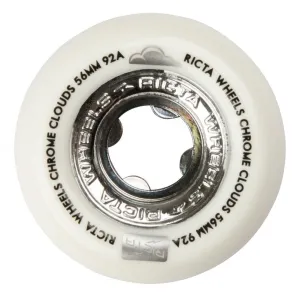 Ricta Clouds Skateboard Wheels Chrome/Black 56 MM 92 A