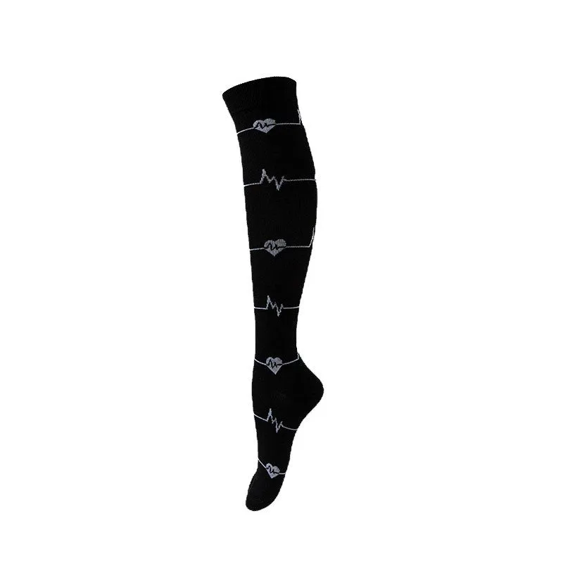 ROYALUCK Male Female Multi Prints Sports Support Compression Socks for Travel, Running