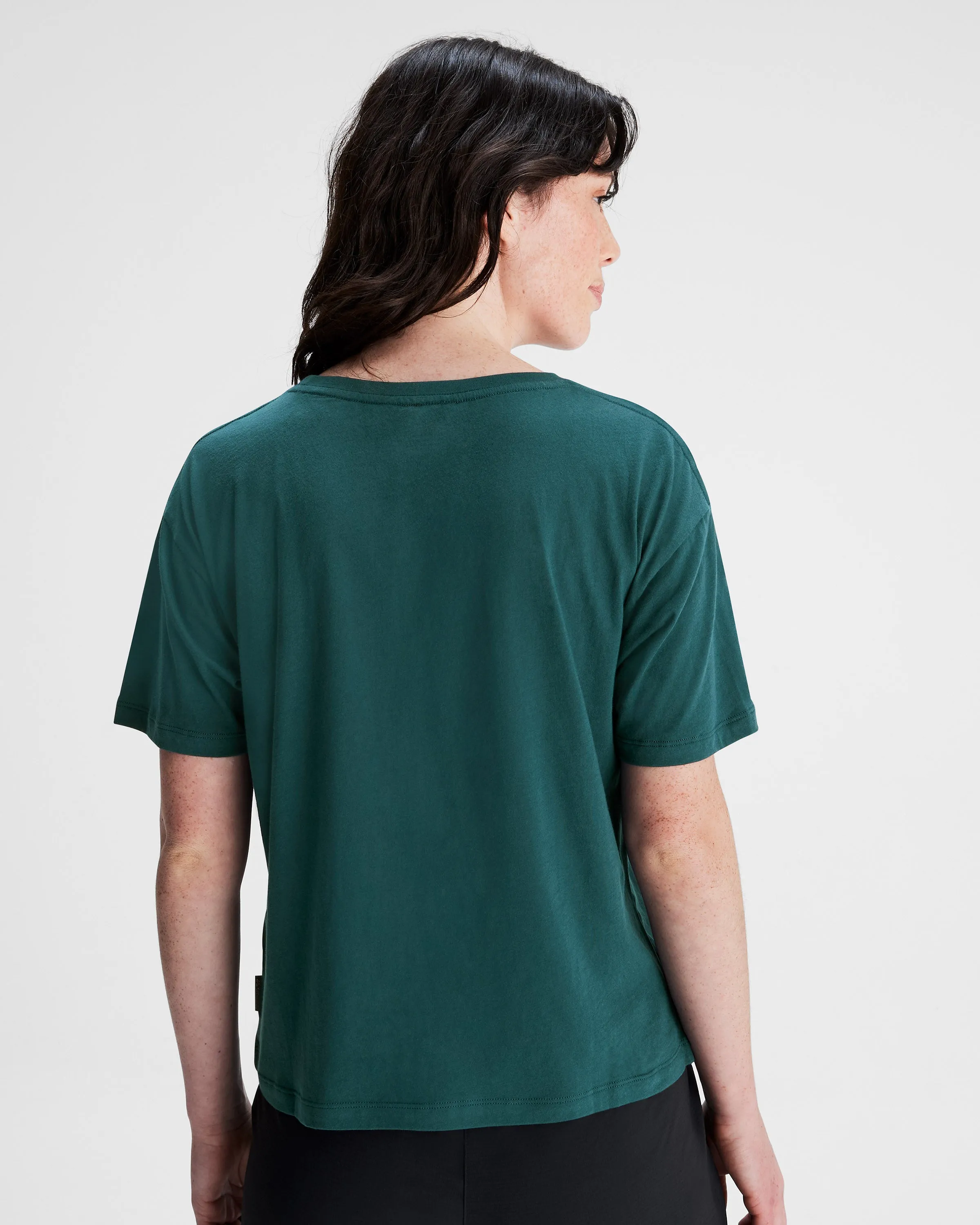 Women's Ridgeline Organic Cotton T-shirt - Deep Lagoon