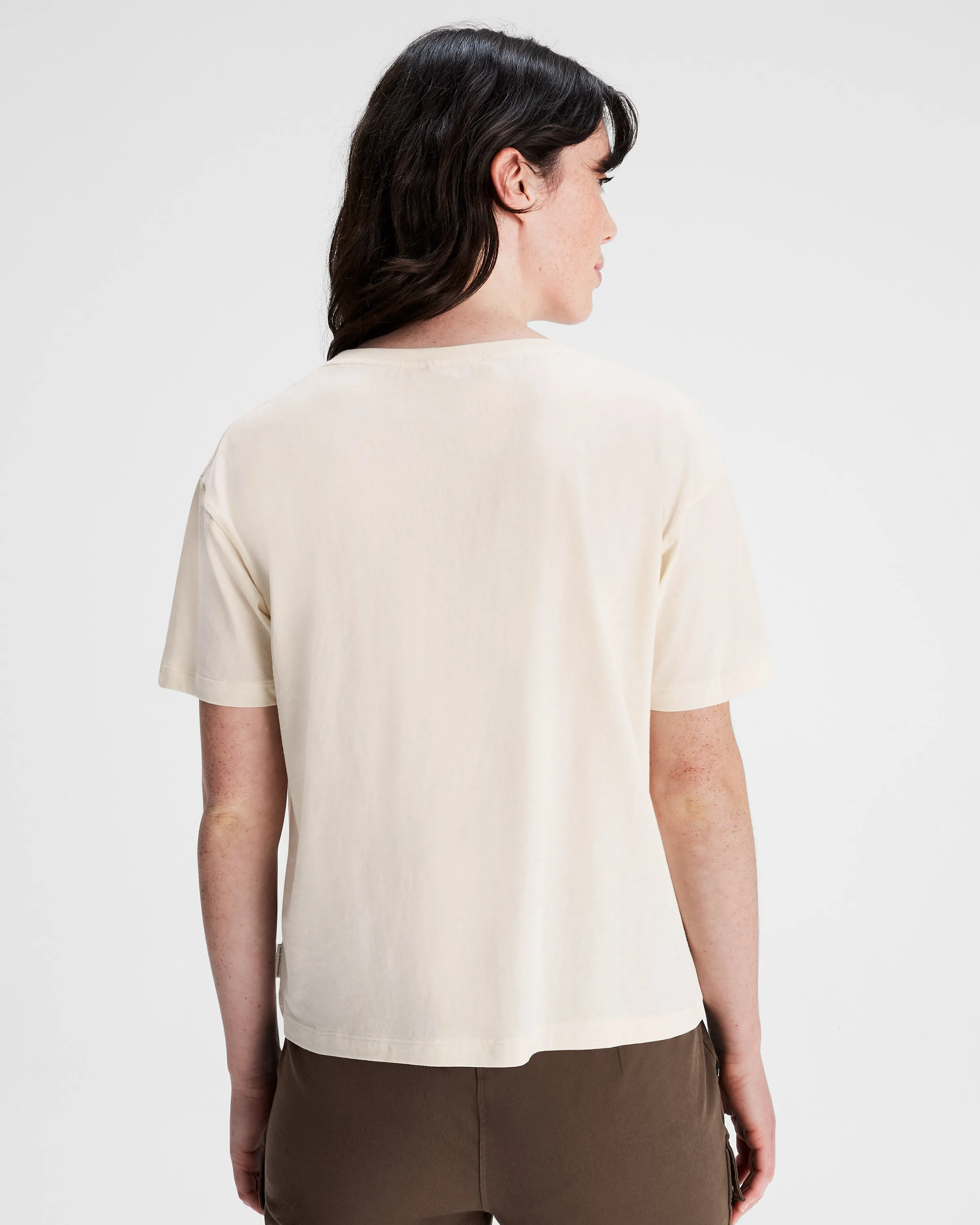 Women's Ridgeline Organic Cotton T-shirt - Natural