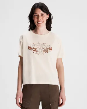 Women's Ridgeline Organic Cotton T-shirt - Natural