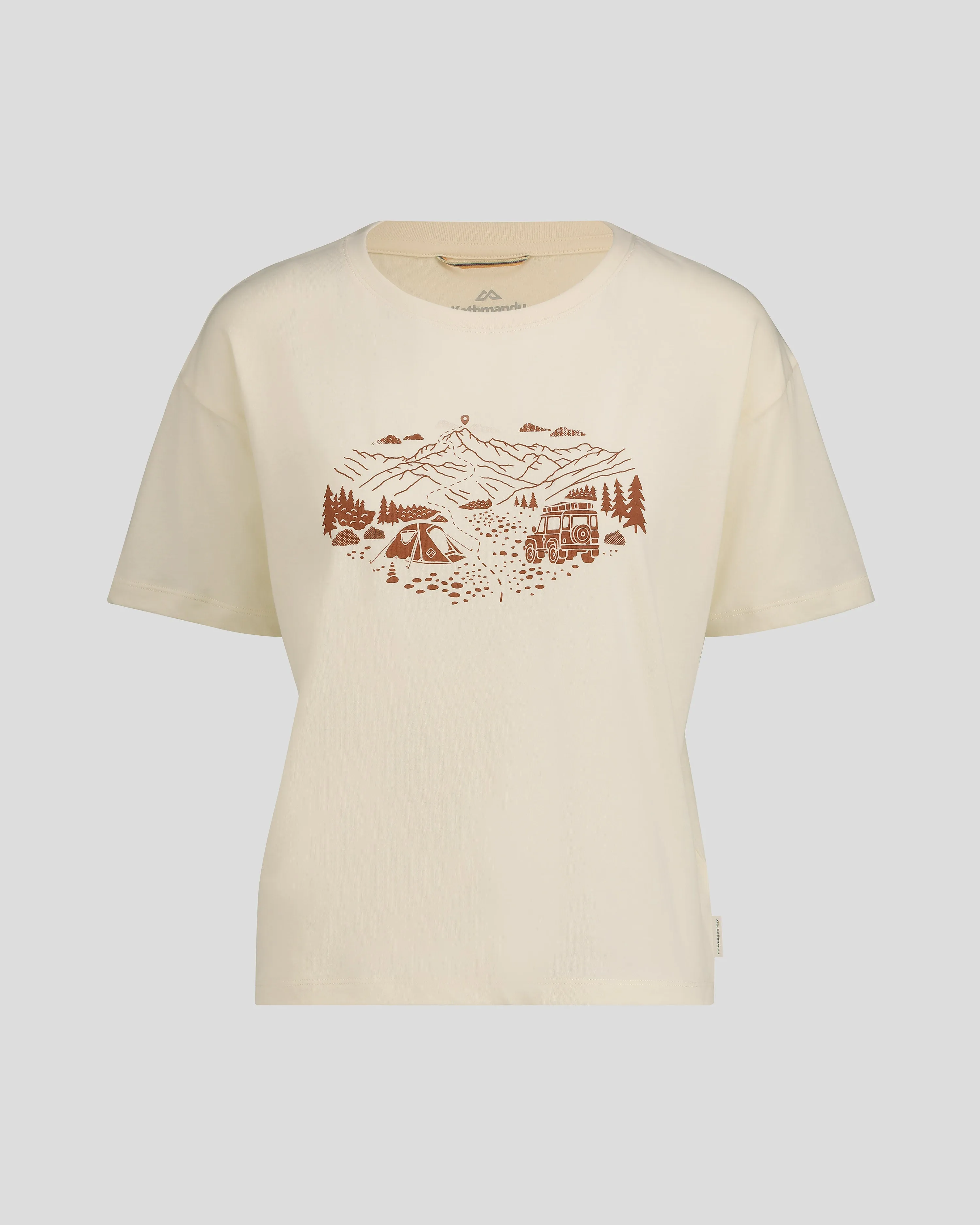 Women's Ridgeline Organic Cotton T-shirt - Natural